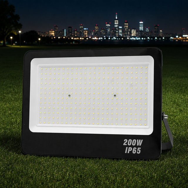 IP66 Waterproof AC170-265V Outdoor SMD2835 200W 24000LM Daylight Led Flood Light 2-Year Warranty Garden Use