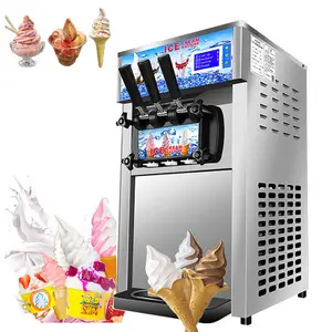 Hot Selling Commercial Ice Cream Machine With Led Display Screens Soft Serve Ice Cream Machine Counter Top