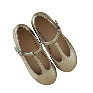 Zapatos <span class=keywords><strong>de</strong></span> Cuero con Velcro para Niña, Estilo Princesa, Plateados, para Baile, Primavera, Todas las Temporadas, <span class=keywords><strong>de</strong></span> Una Sola Capa, Estilo Preppy - Product Image 5