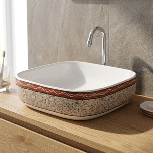 Lavabo rectangulaire à poser sur plan de travail, lavabo ovale à poser sur plan de travail, évier de salle de bain, lavabo sous plan de travail, articles sanitaires - Product Image 2