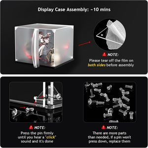 Tùy chỉnh Acrylic hiển thị trường hợp rõ ràng Acrylic hiển thị hộp thay thế kính nhà cho sưu tầm cho LEGO con số - Product Image 6