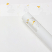 Papier d'emballage coréen imperméable Swan Princess pour bouquets de fleurs DIY
