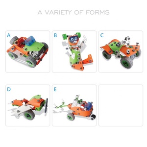 Bloques de Construcción STEM DIY, Juguetes Educativos <span class=keywords><strong>para</strong></span> Niños, Bloques Creativos 3D con Tornillos y Tuercas, Modelo de Ingeniería, Kit de Construcción - Product Image 5