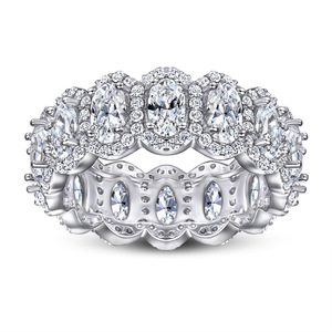 Juego de Joyas de Plata 925 con Piedra Grande de Circonita Cúbica, Conjunto de Lujo de Collar, Pendientes y Anillo para Novia, para el Mercado de Oriente Medio - Product Image 2