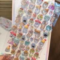 Autocollants 3D en résine époxy cristalline étanches à motifs de dessins animés, originaux et très demandés, pour coques de téléphone de filles, Guangdong Youyou