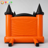 Structure Gonflable de Carnaval d'Halloween : Château Sauteur Hanté pour Événements Extérieurs, Jeu Commercial en PVC de Qualité Supérieure, Thème Spooky
