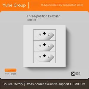 Prise murale universelle double pour téléphone et internet, panneau PC 86 * 86 mm, norme internationale - Product Image 6