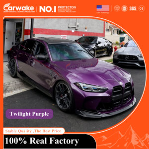 فيلم فينيل لف السيارة باللون الأسود والأرجواني من Nardo Grey - Product Image 3