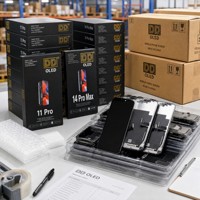 Écran OLED souple COF de 6,7 pouces pour iPhone 14 Pro Max 15 Pro Max avec Face ID, True Tone, écran tactile haute luminosité pour réparation