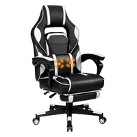 Chaise de jeu en cuir PU rose Cougar Style de conception chinoise Caractéristiques de massage extensibles à hauteur réglable pour la chambre de bureau à domicile