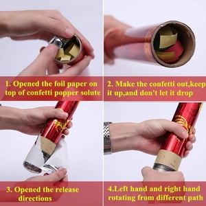 Eco-friendly wholesale part air compressed Mini confetti cannon - Product Image 6