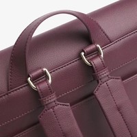 Sac à langer personnalisé en cuir végétalien avec poches isothermes pour biberons et compartiment pour ordinateur portable, sac à dos et bandoulière amovibles pour parents