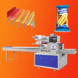 Automatic Popsicle Stick Ice Cream Bar Ice Lolly Wrapper Food Packaging Machine