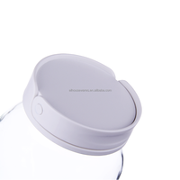 Pot Mason en verre de qualité supérieure, classique, de qualité alimentaire, à large ouverture, étanche, hermétique, avec poignée pliable pour la cuisine