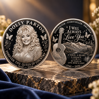 Pièce de monnaie personnalisée en alliage de zinc, gravée sur le thème de la musique, pièce de collection, pièce de défi, artisanat artistique, souvenir