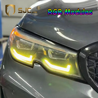 Modules DRL RGB SJC Auto Car Accessories pour BMW Série 3 G20 G21 G28 20-22 Non-Laser Système d'éclairage à puce RGB multicolore CSL
