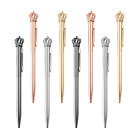 Juego de Papelería HauHwa, Nuevo Bolígrafo Deportivo de Metal con Logotipo Personalizado, Punta de 1.0 mm, Color Plata y Oro Rosa, Personalizado