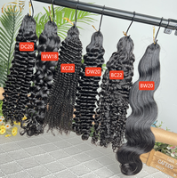 Extensions de cheveux humains bouclés pré-bouclés, tresses sans nœuds, mèches de cheveux humains bouclés birmans, extensions de cheveux humains au crochet