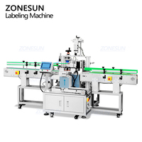 Machine d'étiquetage automatique verticale à grande vitesse ZONESUN ZS-SL25 pour bouteilles irrégulières, carrées et rondes