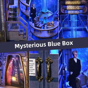 Modèle de maisonnette DIY Cabine téléphonique magique mystérieuse, support de livres, étagère en bois faite à la main, décoration, jouet, cadeau CH08, pour 14 ans et plus - Product Image 5