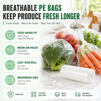 Sacs de rangement plats en PE en gros, anti-poussière, anti-humidité, transparents, haute pression, pour cartons, chemises intérieures, cadeaux et artisanat