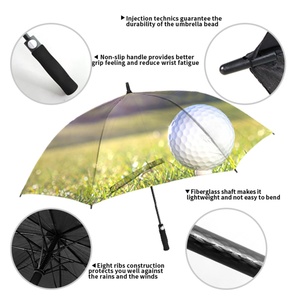 Luxury Wooden Handle Golf <b>Umbrella</b> Premium Waterproof Fabric Large Patio <b>Umbrella</b> for Outdoor Cafe Restaurant Garden - Product Image 6
