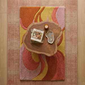 Tapis et moquettes modernes abstraits de luxe à poils longs, tuftés à la main, lavables, extra épais et antidérapants pour salon domestique – Vente chaude - Product Image 2