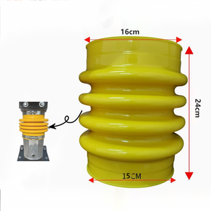 Factory Wholesale Custom Rubber <strong>Tamping</strong> <strong>Rammer</strong> Bellows Flexible Rubber Cylinder Bellows for Compactor Tampers - Product Image 5
