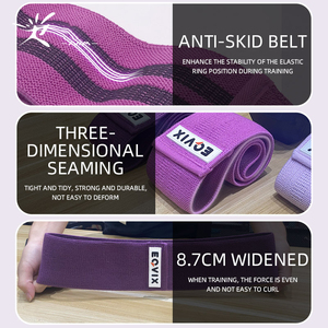 Bande de fessier, exercice de haute résistance, bandes de hanches avec 1 pièce, bandeau pour Fitness, Gym, jambes, entraînement des fesses - Product Image 5