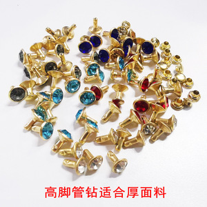 Durable Apparel <b>Rivet</b> Studs Double Cap Brass Plated with Crystal for Adult DIY <b>Clothing</b> Bags Accessories - Product Image 3