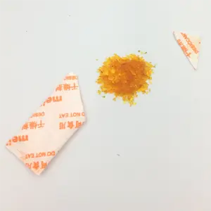 Grano de Gel de sílice naranja desecante, absorbente de humedad para almacenamiento/comida/flor