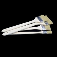 Ensemble de pinceaux de peinture murale industriels DIY, personnalisables OEM/ODM, manche long en bois, poils purs, polissage, garantie 3 ans, anti-poussière