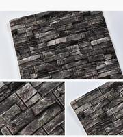 Autocollants muraux en mousse 3D auto-adhésifs en matériau XPE, imperméables et résistants à l'humidité, à rayures, motif à carreaux, design européen, chambre à coucher, hôtel