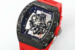 นาฬิกาข้อมือผู้ชาย RM67-02 คุณภาพสูง ดีไซน์บางเฉียบ ระบบตูร์บิญอง กลไกจักรกล พร้อมกล่องไขลาน NTPT ทำจากวัสดุคาร์บอนไฟเบอร์ - Product Image 4