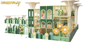 LUCKYPLAY Parque de Aventuras Infantil Interior, Tobogán Natural, Modelo de Parque de Aventuras, Certificado CE, Tamaño Personalizado - Product Image 5