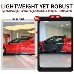 เปลือกประตูรถยนต์คาร์บอนไฟเบอร์แบบแห้งสไตล์ OEM สำหรับ Ferrari SF90 ของแท้ Pre-Preg น้ำหนักเบา อะไหล่เปลี่ยนประตู คู่ ขายส่ง - Product Image 2