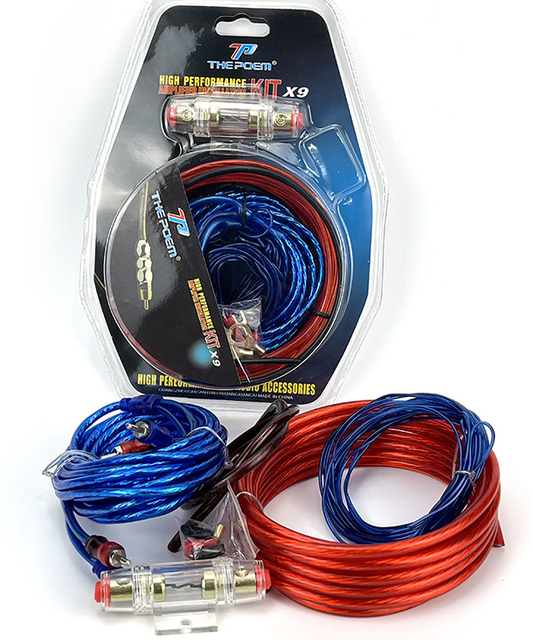 New Arrival Car Audio Amplifier Wiring Kits 10GA Speaker Cable for Car Subwoofer