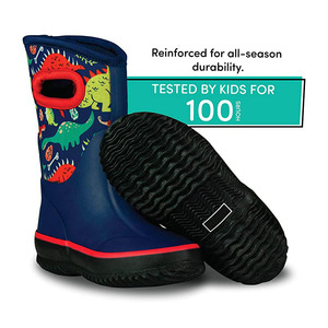 Hochwertige Gummi-Regens tiefel Camouflage Wasserdichte Neopren-Jagd stiefel für Kinder - Product Image 4