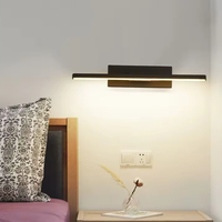 Applique Murale Murale de Chevet Standard UE Orientable à 330 Degrés, Angle Réglable, Éclairage LED Intérieur, Bande Simple en Aluminium