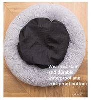 Coussin de luxe en velours écologique pour chat, lit douillet pour animaux, tapis de couchage, emballage sous vide, livraison directe pour chats et chiens