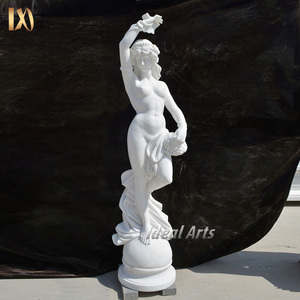 <span class=keywords><strong>Estatua</strong></span> <span class=keywords><strong>Griega</strong></span> de Mármol Blanco Natural Tallada a Mano para Jardín, Escultura de <span class=keywords><strong>Mujer</strong></span> Desnuda de Tamaño Real para Exteriores - Product Image 2