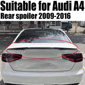 Aileron arrière de style V UBUYUWANT pour Audi A4 B8 B8.5 2009-2016, en ABS, pour la décoration du coffre arrière, accessoire de style automobile - Product Image 1