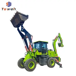 Yaweh 942-45 profesional produsen Cina Backhoe Loader Cina roda kecil Mini 4x4 traktor penggali untuk dijual