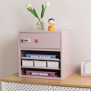 Laci kantor besi 2-laci Modern kabinet arsip warna kustom laci dapat dikunci untuk ruang tamu - Product Image 2