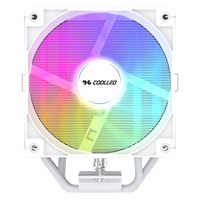 COOLLEO P50I DIG WH ARGB Display Single Tower CPU Air Cooler Cooling for Gaming Computer LGA 115X 1200 1700 1851 / AMD TDP 230W