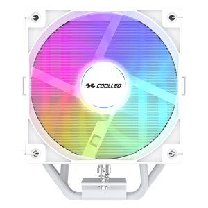 COOLLEO P50I DIG WH ARGB จอแสดงผลแบบทาวเวอร์เดี่ยว ชุดระบายความร้อนซีพียูแบบลม สำหรับคอมพิวเตอร์เล่นเกม LGA 115X <span class=keywords><strong>1200</strong></span> 1700 1851 / AMD <span class=keywords><strong>TDP</strong></span> 230W - Product Image 2