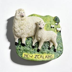Imán Creativo 3D para Refrigerador con Diseño de Ovejas de Mianyang y Kowtai, Bandera de Nueva Zelanda, Resina, Recuerdo de Viaje, Exportación - Product Image 2