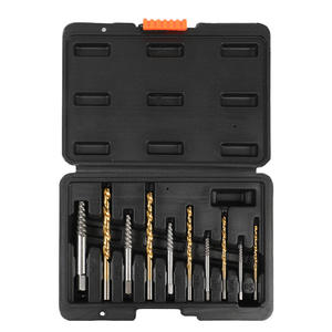 Jeu de 10 forets à filetage grossier en acier rapide, extracteur de vis cassées, kit de perçage en acier rapide - Product Image 2