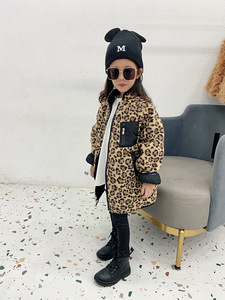 Vêtements d'hiver pour enfants en gros 2021, manteau en laine pour filles, vêtements d'automne pour filles, à porter des deux côtés - Product Image 6