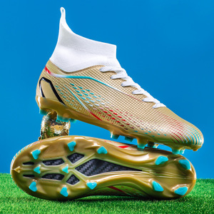 <span class=keywords><strong>Botas</strong></span> de Fútbol de Caña Alta con Tacos Largos Antideslizantes, Zapatos de Fútbol con Forro de Malla para Entrenamiento en Césped Artificial - Product Image 3